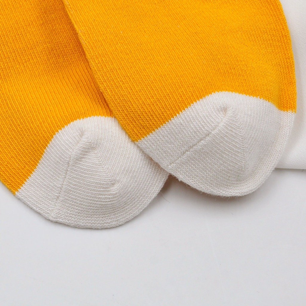 yellow cotton socks for kids