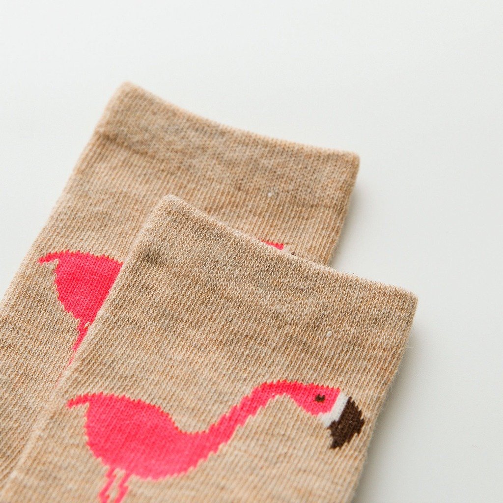 cotton flamingo socks for kids