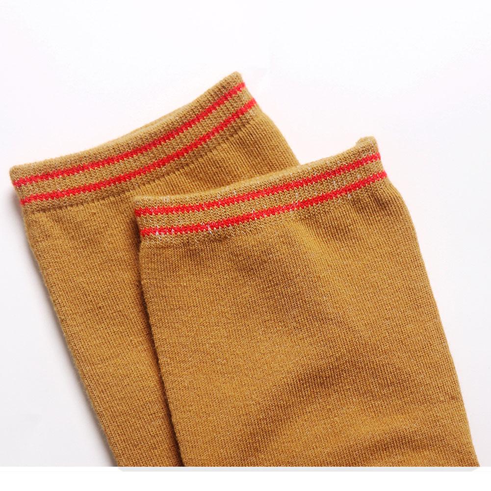 brown cotton crew socks