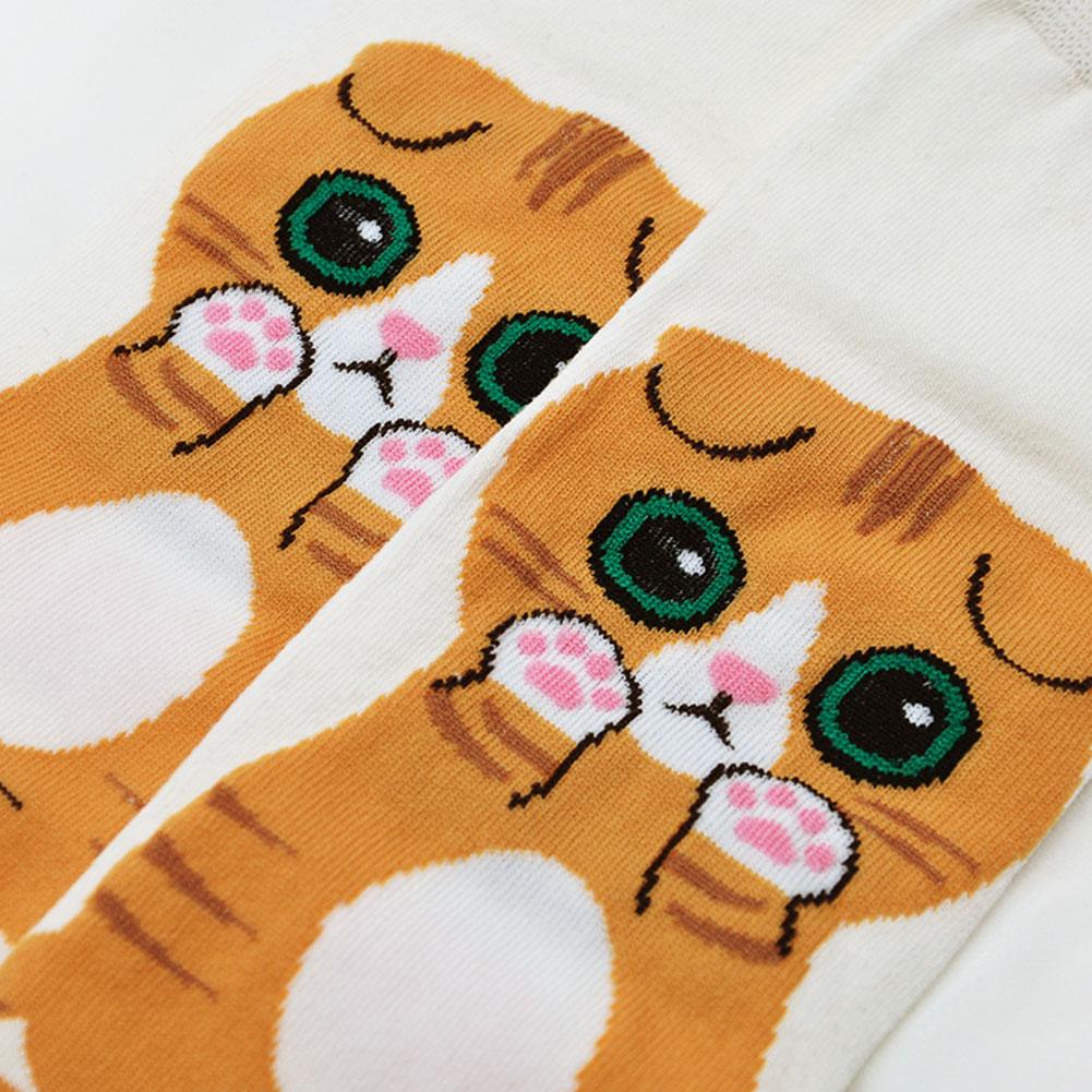 cute orange cat socks