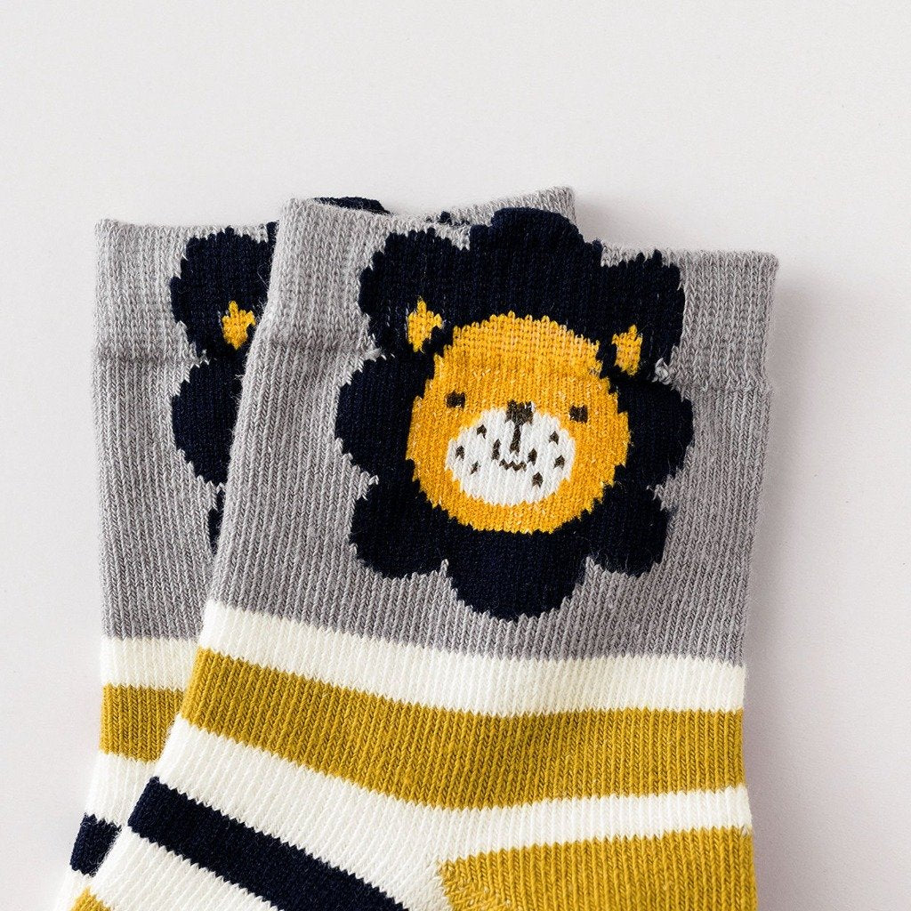 best cotton lion socks for kids