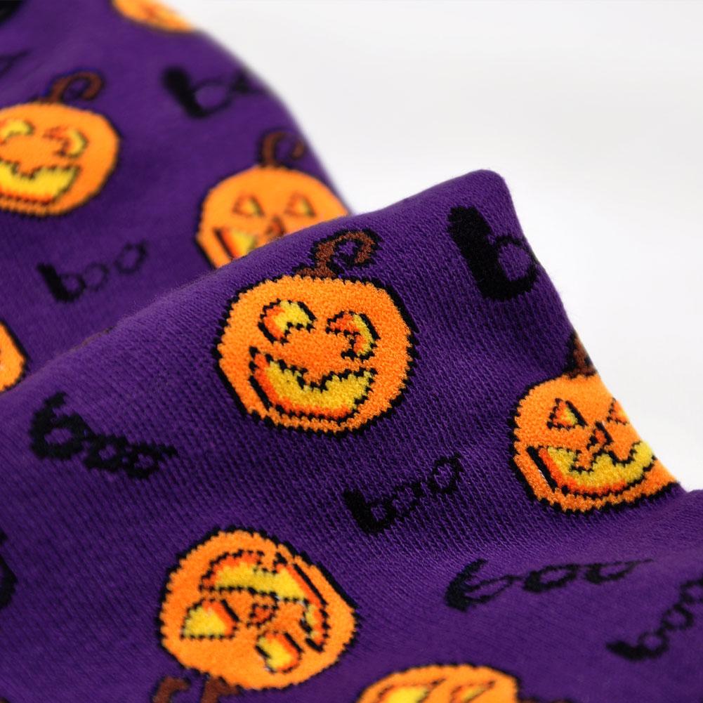 pumpkin halloween socks for women