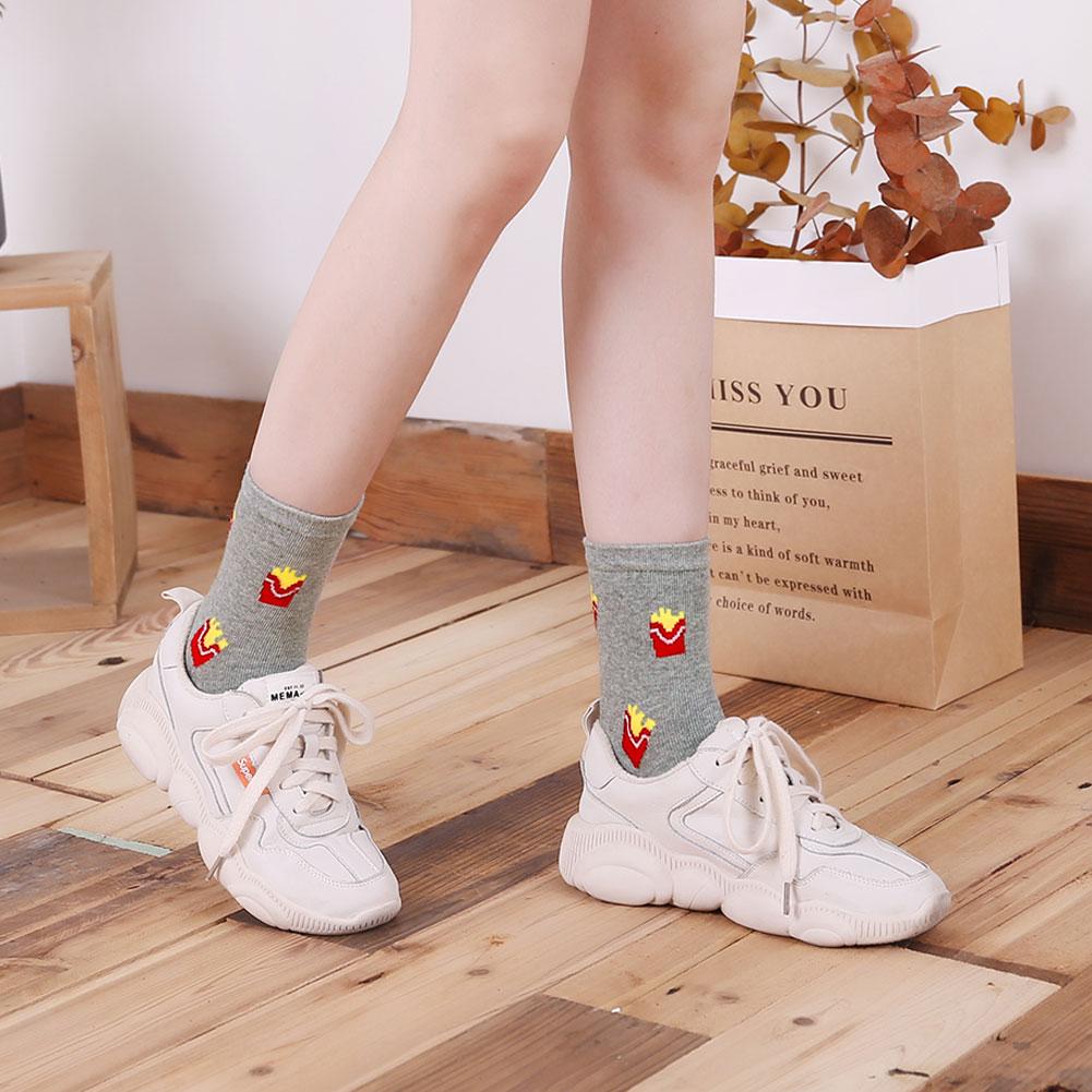 cute fries crew socks for women