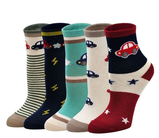 cotton cars socks kids